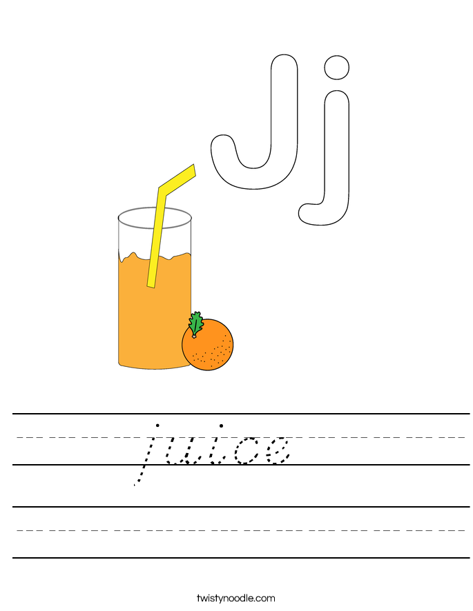 juice Worksheet