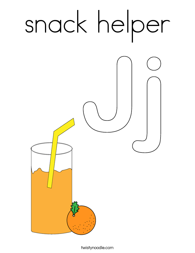 snack helper Coloring Page