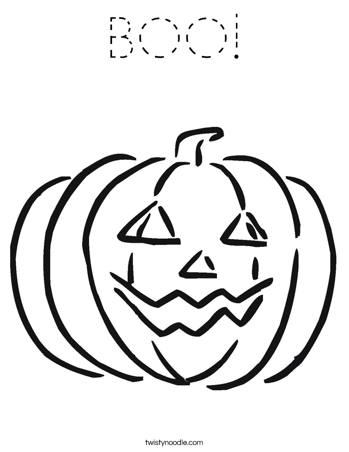 BOO! Coloring Page