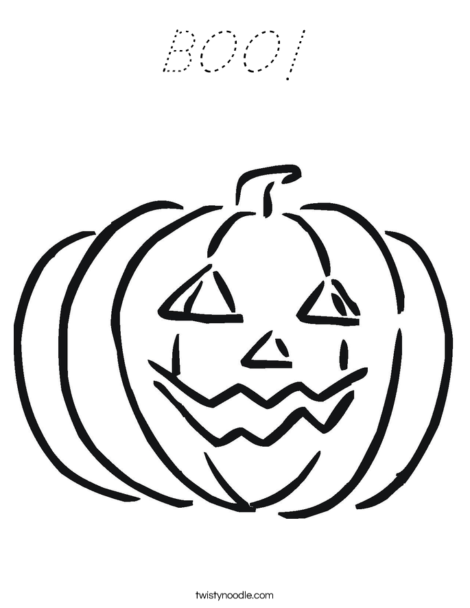 BOO! Coloring Page
