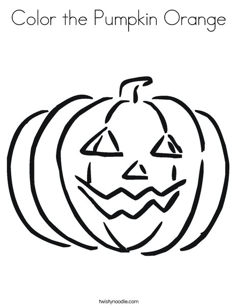 Orange Pumpkin Printable