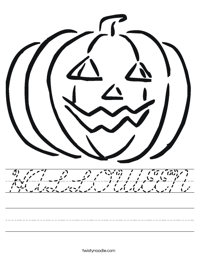 HALLOWEEN Worksheet