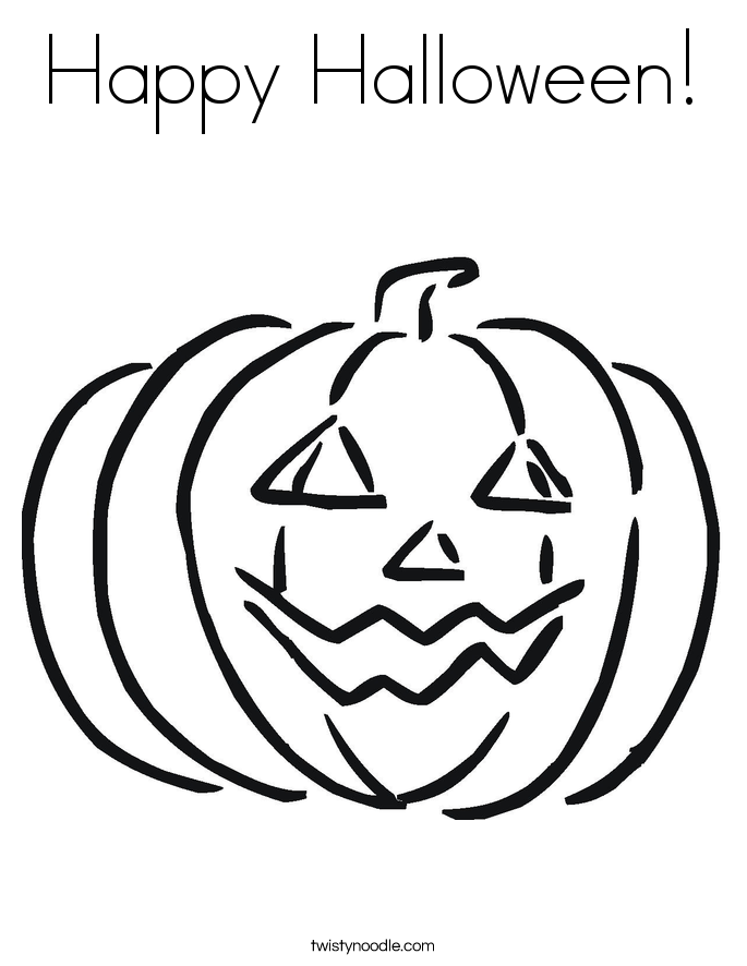 Happy Halloween! Coloring Page