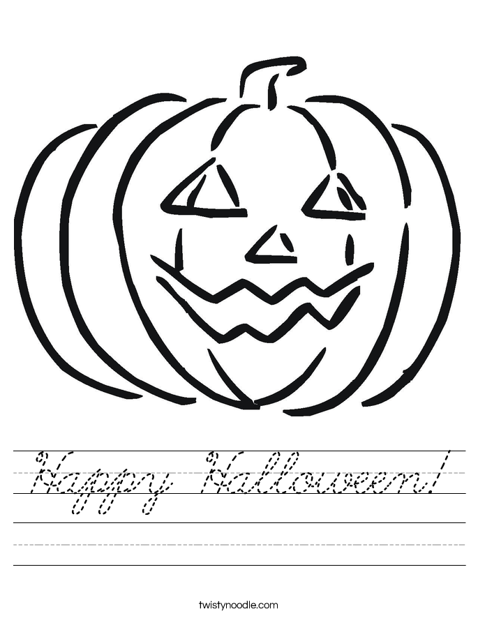 Happy Halloween! Worksheet