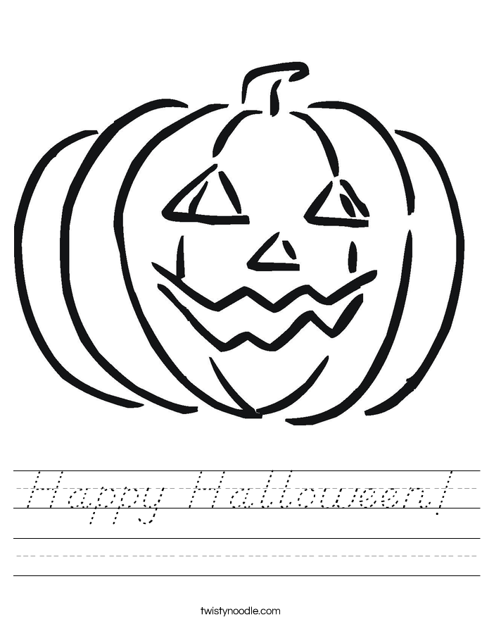 Happy Halloween! Worksheet