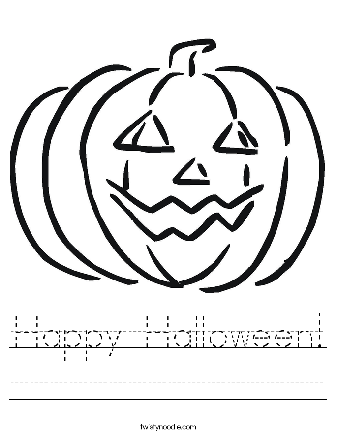 Happy Halloween! Worksheet