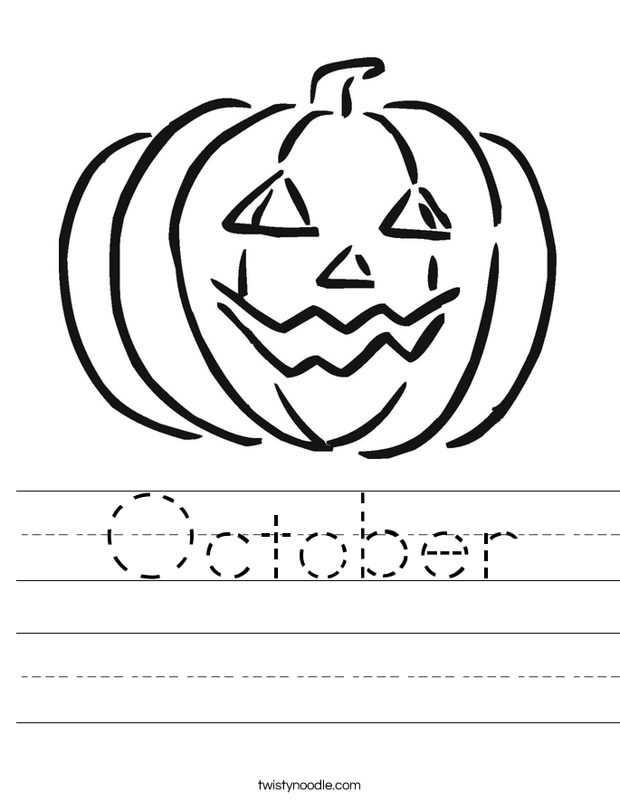 October Worksheet