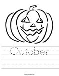 October Worksheet