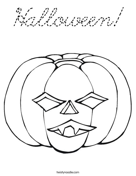 Jack O' Lantern Coloring Page