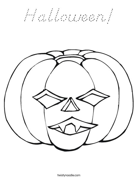 Jack O' Lantern Coloring Page