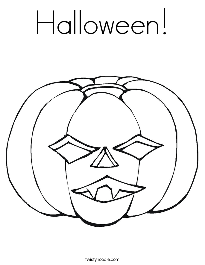Halloween! Coloring Page