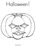 Halloween! Coloring Page