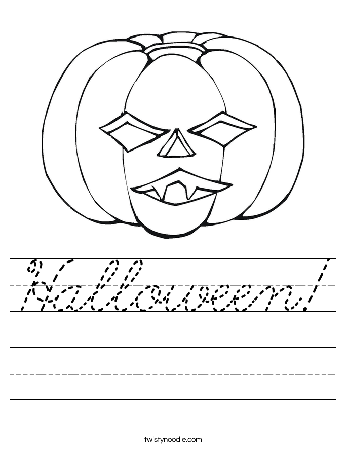 Halloween! Worksheet