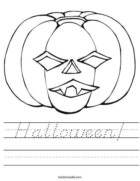 Jack O' Lantern Worksheet