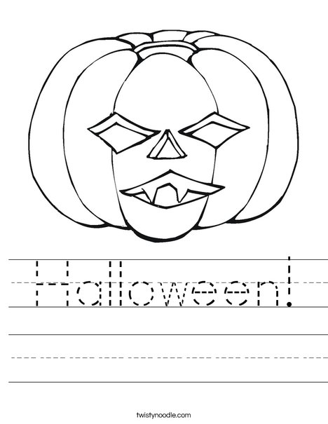 Jack O' Lantern Worksheet