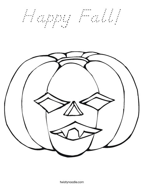 Jack O' Lantern Coloring Page