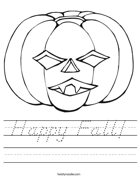 Jack O' Lantern Worksheet