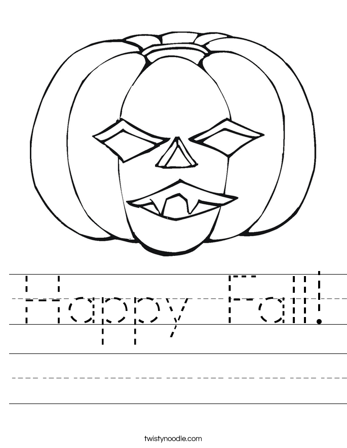 Happy Fall! Worksheet