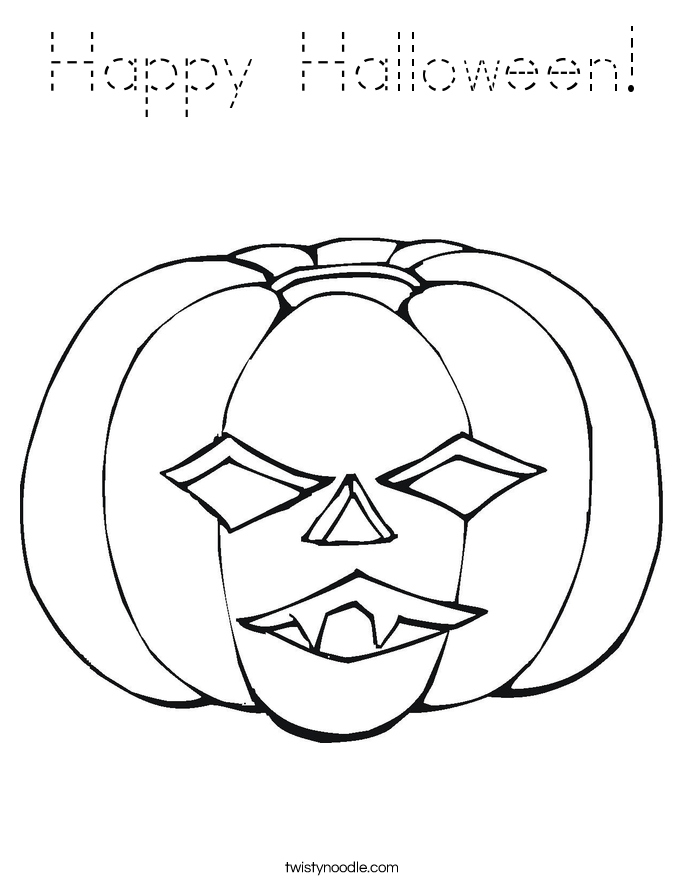 Happy Halloween! Coloring Page