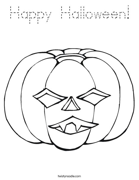Jack O' Lantern Coloring Page