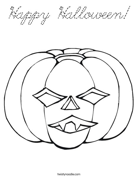 Jack O' Lantern Coloring Page