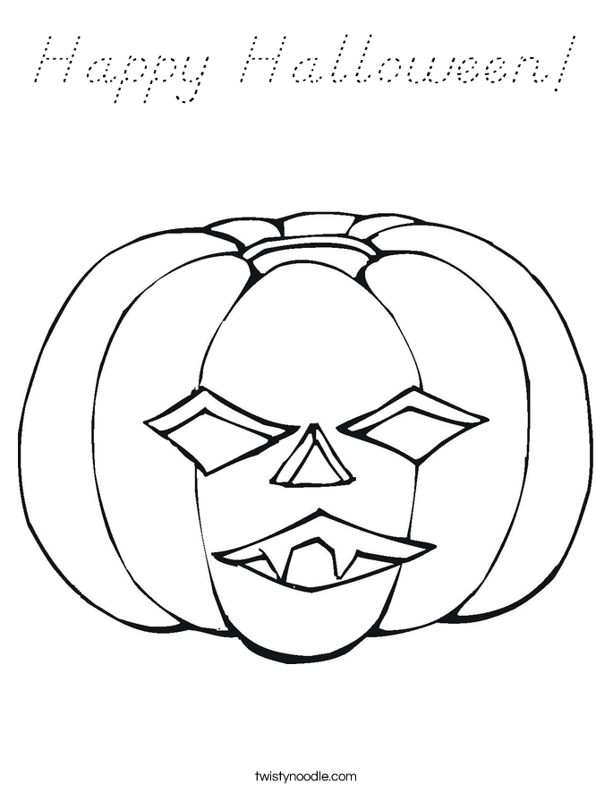 Happy Halloween! Coloring Page