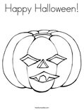 Happy Halloween! Coloring Page