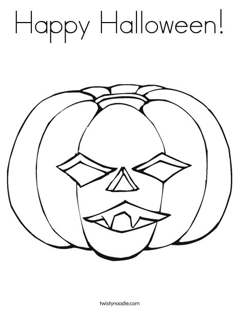 Jack O' Lantern Coloring Page