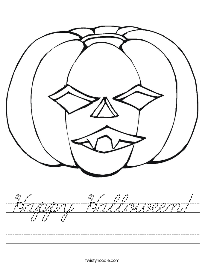 Happy Halloween! Worksheet
