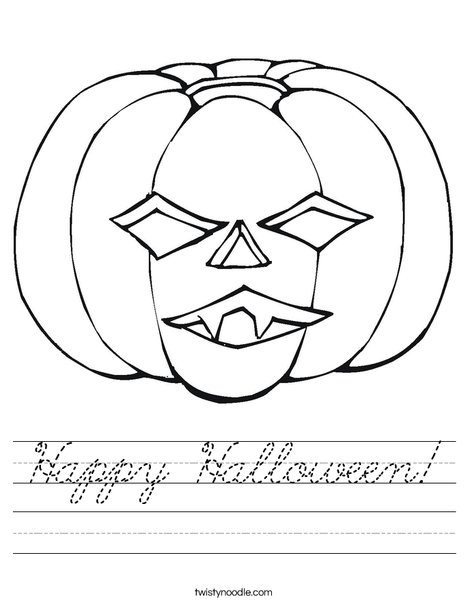 Jack O' Lantern Worksheet