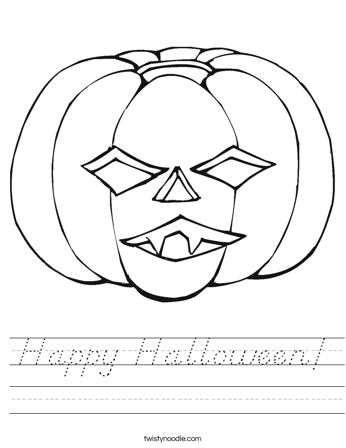 Happy Halloween! Worksheet