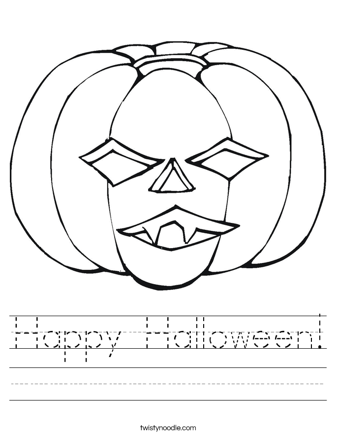 Happy Halloween! Worksheet