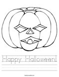 Happy Halloween! Worksheet