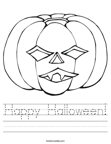 Jack O' Lantern Worksheet