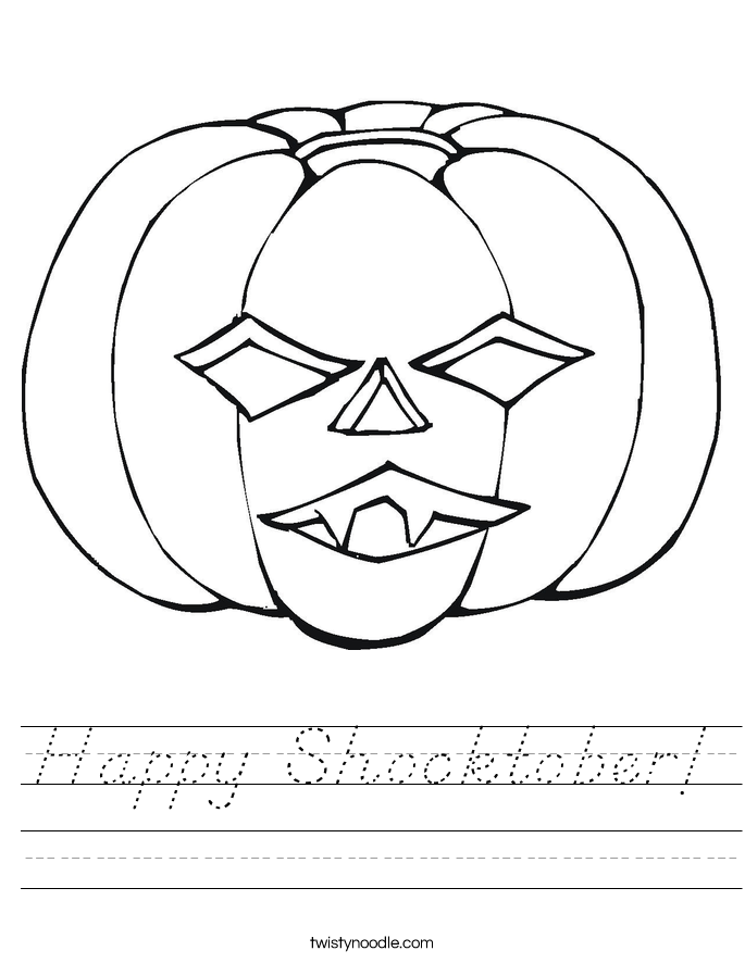 Happy Shocktober! Worksheet