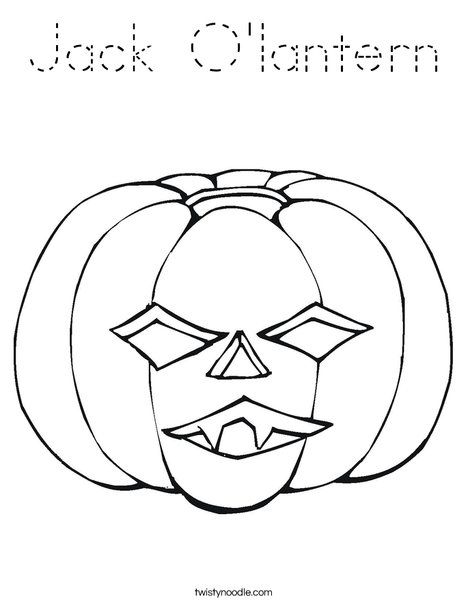 Jack O' Lantern Coloring Page