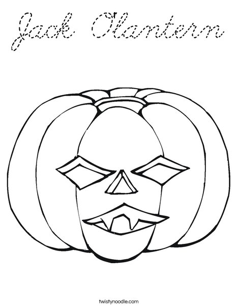 Jack O' Lantern Coloring Page
