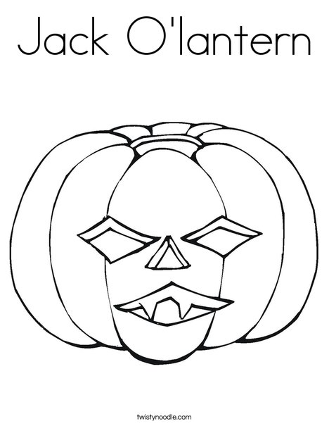 Jack O' Lantern Coloring Page