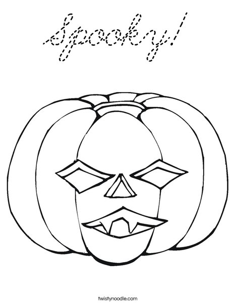 Jack O' Lantern Coloring Page