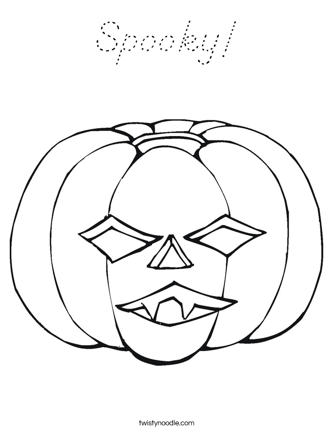Spooky! Coloring Page