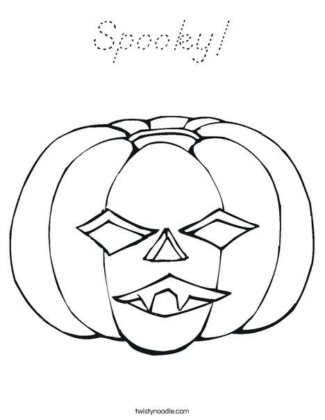 Jack O' Lantern Coloring Page