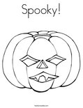 Spooky! Coloring Page