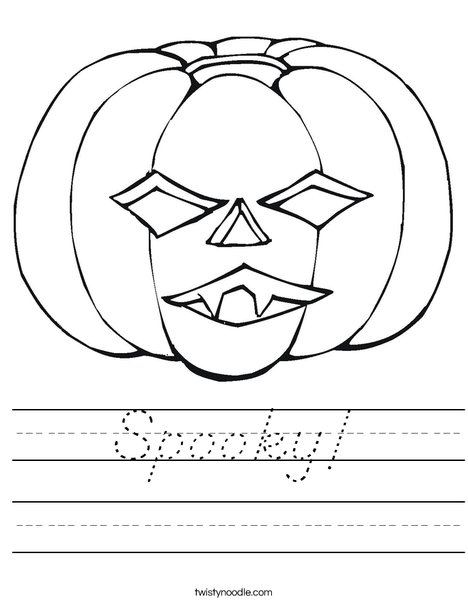 Jack O' Lantern Worksheet