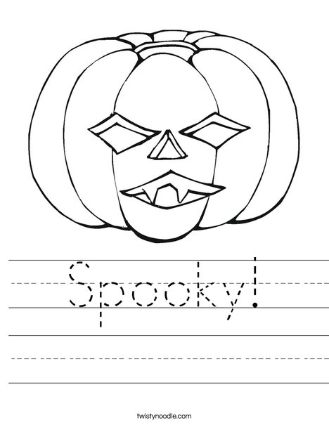 Jack O' Lantern Worksheet