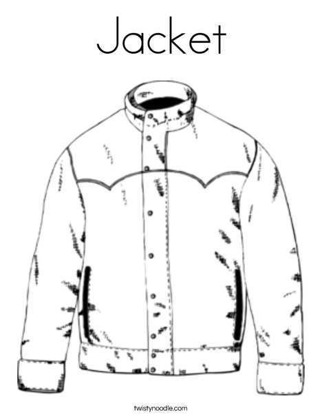 Jacket 2025 coloring page