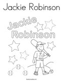 Jackie Robinson Coloring Page
