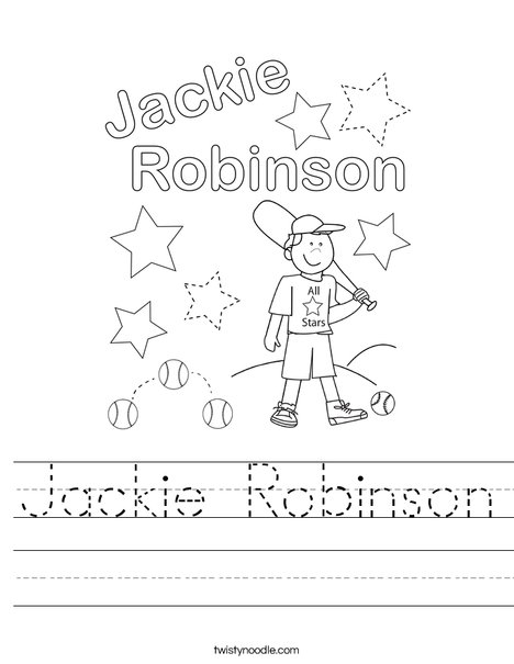 Jackie Robinson Worksheet Twisty Noodle Jackie Robinson Worksheet Twisty Noodle
