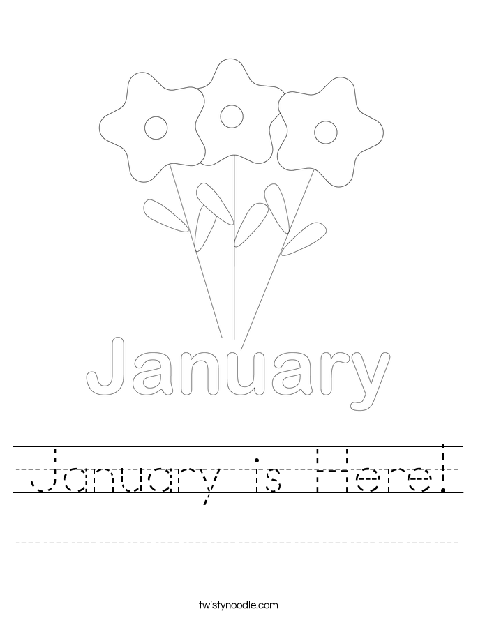 January is Here! Worksheet