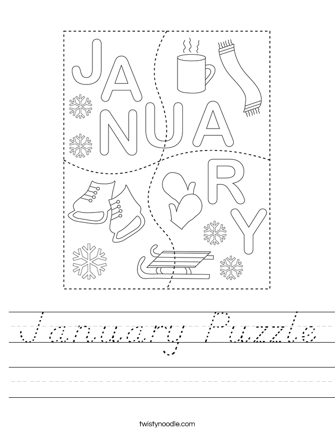 January Puzzle Worksheet