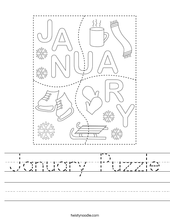 January Puzzle Worksheet